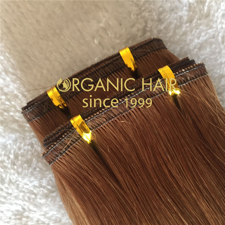 New product lace flat weft hair extensions C51